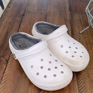 Fuzzy Crocs! Size 8!